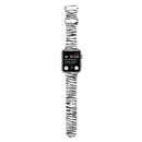 8-buckle Printed Strap Watch Band For Apple Watch Series 7 41mm / 6 & SE & 5 & 4 40mm / 3 & 2 & 1 38mm(Zebra Pattern)