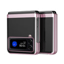 Electroplated Transparent Folding Case For Samsung Galaxy Z Flip3 5G(Rose Gold)