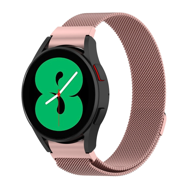For Samsung Galaxy Watch4 40mm Milanese Watch Band(Rose Pink)