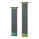 Double Section Milanese Magnetic Elasticity Strap Watch Band For Apple Watch Series 7 45mm / 6 & SE & 5 & 4 44mm / 3 & 2 & 1 42mm(Colorful)