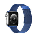 Double Section Milanese Magnetic Elasticity Strap Watch Band For Apple Watch Series 7 41mm / 6 & SE & 5 & 4 40mm / 3 & 2 & 1 38mm(Blue)
