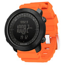 NORTH EDGE Multi-function Waterproof Outdoor Sports Electronic Smart Watch, Support Humidity Measurement / Weather Forecast / Speed Measurement, Style:Silicone Strap(Orange)
