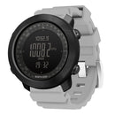 NORTH EDGE Multi-function Waterproof Outdoor Sports Electronic Smart Watch, Support Humidity Measurement / Weather Forecast / Speed Measurement, Style:Silicone Strap(Grey)
