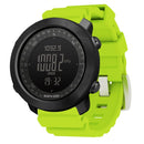 NORTH EDGE Multi-function Waterproof Outdoor Sports Electronic Smart Watch, Support Humidity Measurement / Weather Forecast / Speed Measurement, Style:Silicone Strap(Green)