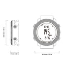 NORTH EDGE Multi-function Waterproof Outdoor Sports Electronic Smart Watch, Support Humidity Measurement / Weather Forecast / Speed Measurement, Style:Silicone Strap(Blue)