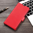 For Samsung Galaxy A12 Ultra-thin Voltage Side Buckle PU + TPU Horizontal Flip Leather Case with Holder & Card Slot(Red)