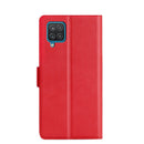For Samsung Galaxy A12 Ultra-thin Voltage Side Buckle PU + TPU Horizontal Flip Leather Case with Holder & Card Slot(Red)