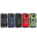 For Samsung Galaxy J2 Core PC + TPU Protective Case with 360 Degrees Rotatable Ring Holder(Dark Green)