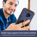 For Samsung Galaxy J2 Core PC + TPU Protective Case with 360 Degrees Rotatable Ring Holder(Dark Green)
