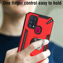 For Samsung Galaxy M31 PC + TPU Protective Case with 360 Degrees Rotatable Ring Holder(Royal Blue)