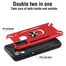 For Samsung Galaxy M31 PC + TPU Protective Case with 360 Degrees Rotatable Ring Holder(Royal Blue)