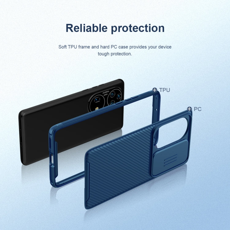 For Huawei P50 Pro NILLKIN Black Mirror Pro Series PC Camshield Full Coverage Dust-proof Scratch Resistant Case(Black)