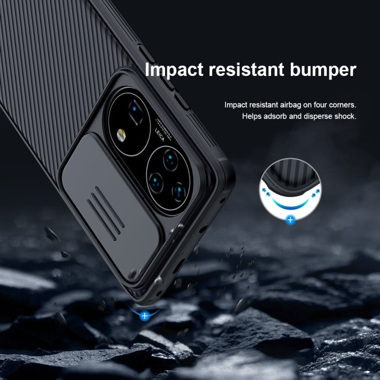 For Huawei P50 Pro NILLKIN Black Mirror Pro Series PC Camshield Full Coverage Dust-proof Scratch Resistant Case(Black)