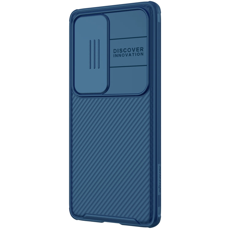 For Huawei P50 Pro NILLKIN Black Mirror Pro Series PC Camshield Full Coverage Dust-proof Scratch Resistant Case(Blue)