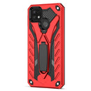 For OPPO Realme C21Y Shockproof TPU + PC Protective Case with Holder(Red)
