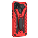 For OPPO Realme C21Y Shockproof TPU + PC Protective Case with Holder(Red)