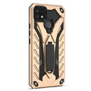 For OPPO Realme C21Y Shockproof TPU + PC Protective Case with Holder(Gold)