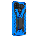For OPPO Realme C21Y Shockproof TPU + PC Protective Case with Holder(Blue)
