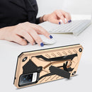 For vivo V21 5G / 4G Shockproof TPU + PC Protective Case with Holder(Gold)