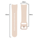 For Samsung Galaxy Watch4 40mm Universal Silicone Colorful Buckle Watch Band(Pink)