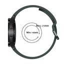 For Samsung Galaxy Watch4 40mm Universal Silicone Colorful Buckle Watch Band(Green)