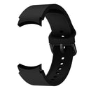 For Samsung Galaxy Watch4 40mm Universal Silicone Colorful Buckle Watch Band(Black)