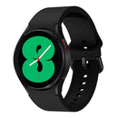 For Samsung Galaxy Watch4 40mm Universal Silicone Colorful Buckle Watch Band(Black)
