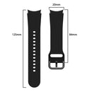 For Samsung Galaxy Watch4 40mm Universal Silicone Colorful Buckle Watch Band(Black)