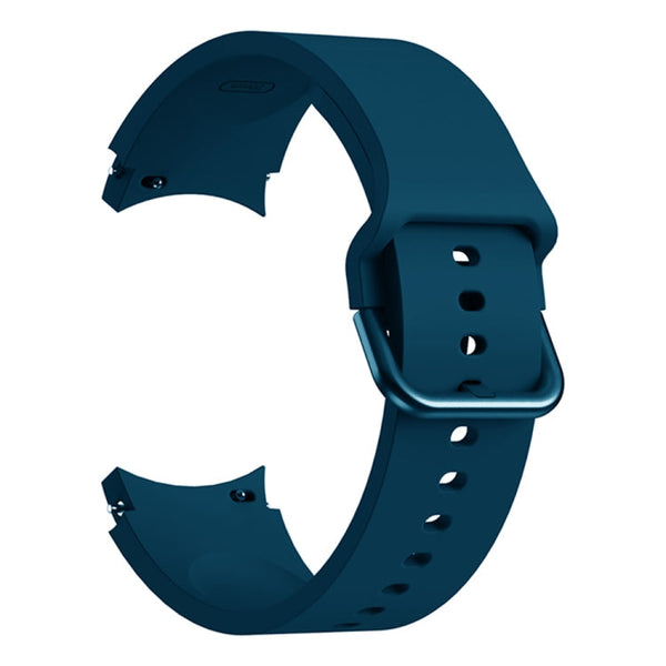 For Samsung Galaxy Watch4 40mm Universal Silicone Colorful Buckle Watch Band(Dark Blue)