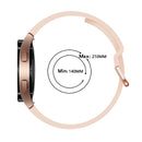 For Samsung Galaxy Watch4 44mm Universal Silicone Colorful Buckle Watch Band(Pink)
