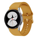 For Samsung Galaxy Watch4 44mm Universal Silicone Colorful Buckle Watch Band(Yellow)