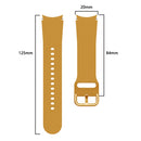 For Samsung Galaxy Watch4 44mm Universal Silicone Colorful Buckle Watch Band(Yellow)