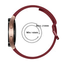 For Samsung Galaxy Watch4 44mm Universal Silicone Colorful Buckle Watch Band(Wine Red)