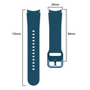 For Samsung Galaxy Watch4 44mm Universal Silicone Colorful Buckle Watch Band(Dark Blue)