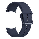 For Samsung Galaxy Watch4 44mm Universal Silicone Colorful Buckle Watch Band(Midnight Blue)