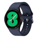 For Samsung Galaxy Watch4 44mm Universal Silicone Colorful Buckle Watch Band(Midnight Blue)