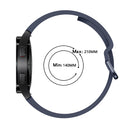For Samsung Galaxy Watch4 44mm Universal Silicone Colorful Buckle Watch Band(Midnight Blue)