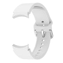 For Samsung Galaxy Watch4 Classic 46mm Universal Silicone Colorful Buckle Watch Band(White)