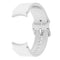 For Samsung Galaxy Watch4 Classic 46mm Universal Silicone Colorful Buckle Watch Band(White)