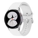 For Samsung Galaxy Watch4 Classic 46mm Universal Silicone Colorful Buckle Watch Band(White)