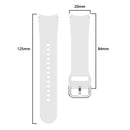 For Samsung Galaxy Watch4 Classic 46mm Universal Silicone Colorful Buckle Watch Band(White)