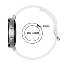For Samsung Galaxy Watch4 Classic 46mm Universal Silicone Colorful Buckle Watch Band(White)