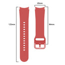 For Samsung Galaxy Watch4 Classic 46mm Universal Silicone Colorful Buckle Watch Band(Red)