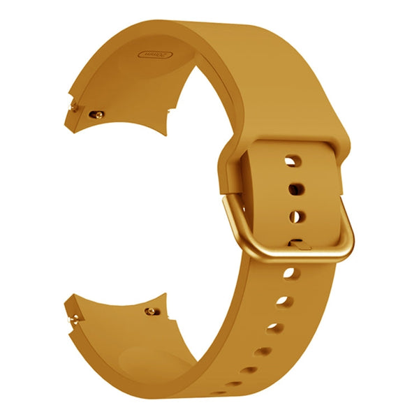 For Samsung Galaxy Watch4 Classic 46mm Universal Silicone Colorful Buckle Watch Band(Yellow)