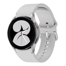 For Samsung Galaxy Watch4 Classic 46mm Universal Silicone Colorful Buckle Watch Band(Grey)