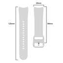 For Samsung Galaxy Watch4 Classic 46mm Universal Silicone Colorful Buckle Watch Band(Grey)