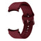 For Samsung Galaxy Watch4 Classic 46mm Universal Silicone Colorful Buckle Watch Band(Wine Red)