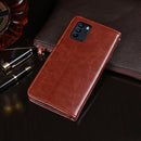 idewei Crazy Horse Texture Horizontal Flip Leather Case with Holder & Card Slots & Wallet For OPPO Reno6 Z 5G(Brown)