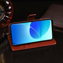 idewei Crazy Horse Texture Horizontal Flip Leather Case with Holder & Card Slots & Wallet For OPPO Reno6 Z 5G(Brown)