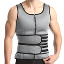 Neoprene Men Sport Body Shapers Vest Waist Body Shaping Corset, Size:XXL(Grey)